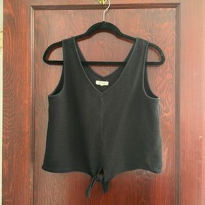 Madewell tie in front Top